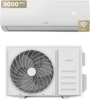 EVVO Aire acondicionado Split CLIMA WiFi Refrigeracin y Calefaccin, Conectividad WIFI, Motor Inverter, Bomba de Calor, Clase A++/A+