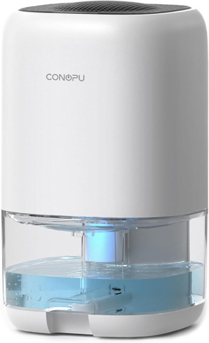 CONOPU Deshumidificador 1000ML, Deshumidificadores de Humedad, Apagado Automtico y Luz LED de Colores, Porttil y Ultra Silencioso, Dormitorio, Bao, Armario