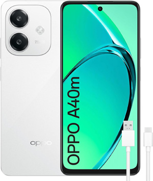 OPPO A40m - Smartphone Libre, 16GB (8GB+8GB) 256GB, Pantalla HD+ LCD 6.7", Cmara 50+2+8 MP, Android, Batera 5100mAh, Carga Rpida 45W