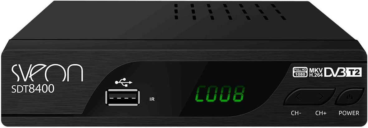 Sintonizador TDT Denver Electronics DTB-140 DVB-T2 Negro