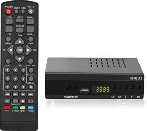 Decodificador TDT HD - DVB-T T2 H.265 HEVC Full HD PVR, USB, HDMI, SCART,Sintonizador de televisin Digital Terrestre, decodificador terrestre, Receptor Digital de Alta definicin Full HD 1080p