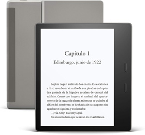 Kindle Oasis, ahora con luz clida ajustable, resistente al agua, 32 GB, conectividad mvil gratuita + wifi, grafito