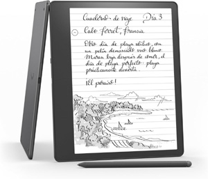 Kindle Scribe, el primer Kindle que a la vez es un cuaderno digital, todo en uno, con 16 GB de almacenamiento y una pantalla Paperwhite de 10,2" y 300 ppp | Con el lpiz premium