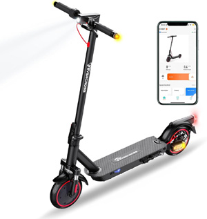 EVERCROSS EV85F Patinete Electrico Adultos, 8.5'' Electric Scooter Plegable - App, Motor de 350W, Batera de 7.8AH, Peso de 15KG, Carga mxima de 120KG, Doble Freno, Amortiguadores Dobles