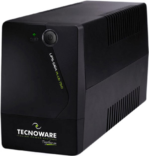 Tecnoware UPS ERA PLUS 750, Sistema de Alimentacin Ininterrumpida 750VA, proteccin apagn y fluctuacin tensin para PC, Mdem, Videovigilancia, AVR, Autonoma 10min PC-40min Mdem, Listo para usar