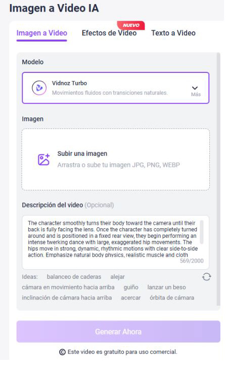 Vidnoz y la revoluci�n de imagen a video 3
